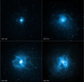 Снимки четырёх эллиптических галактик, полученные «Chandra»